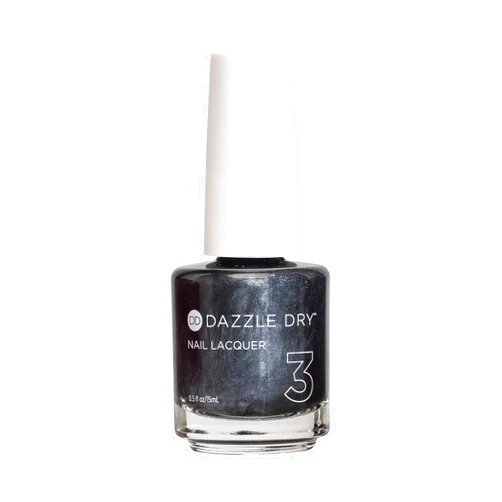 Dazzle Dry Nail Lacquer (Step 3) - Bold - A full coverage shimmer, dark gunmetal gray/black. (0.5 fl oz)