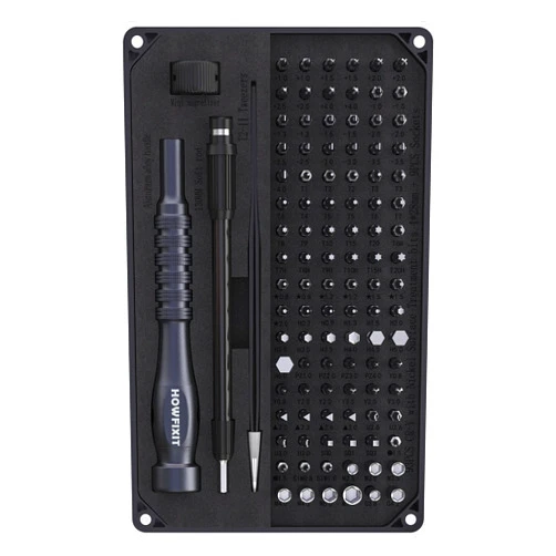 HowFixit PRO MAX 106-in-1 Screwdriver Set for Repair Electronics Disassembly Laptop, Game Console, Smartphone, iPhone, Macbook, PC, Camera, Watch etc
