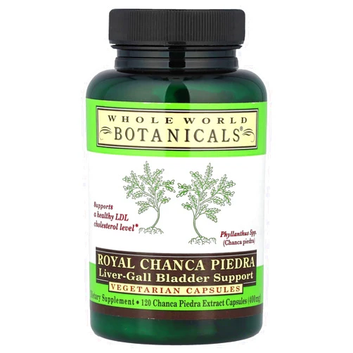 Whole World Botanicals Royal Chanca Piedra (Break-Stone) Liver Gall Bladder Support - 400 mg - 120 Vegetarian Capsules