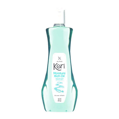 Keri Shower & Bath Moisture Rich Oil, Delicate, 16 Fl Oz