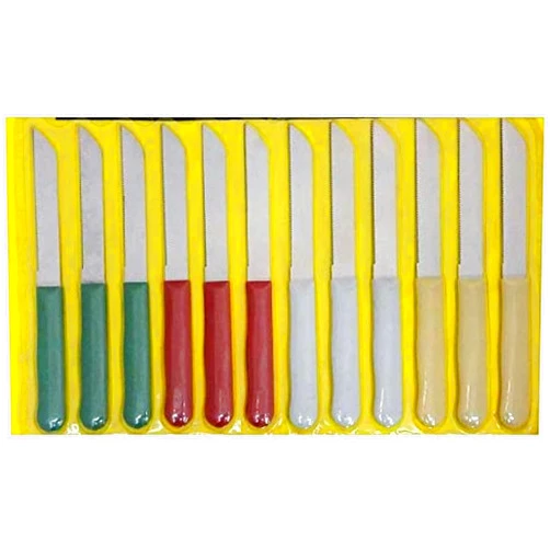 VIRTIONZ Fixwell Multi Purpose Kitchen Knife Set, Stainless Steel Blades, Pack of 12 Knives