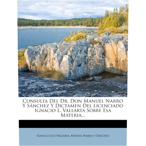 Ignacio Luis Vallarta,Manuel Narro Y Sanchez Consulta Del Dr. Don Manuel Narro Y Sánchez Y Dictamen Del Licenciado Ignacio L. Vallarta Sobre Esa Materia... (Spanish Edition)