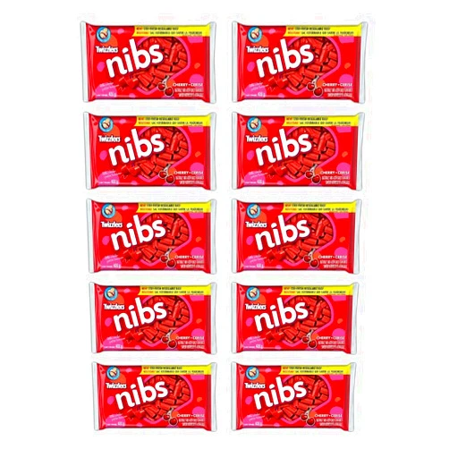 Generic TWIZZLERSLicorice Twizzler Nibs Candy Cherry Flavor - 75g (Imported from Canada) (10)