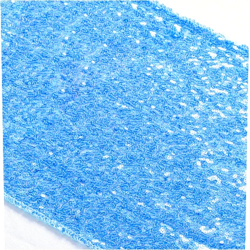 ShiDianYi Table Runner Coffee Table Runner Baby Blue 12''x72'' Sequin Table Runner Dining Table Runner Light Blue 1pc 12x72 Table Runner Glitter Decorative Table Runner for Baby Shower