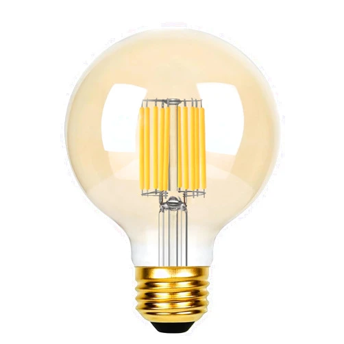 Wonninek LED Edison Globe Bulbs 100 Watt Equivalent, 1 Pack E26 10W G95 LED Filament Bulb, Antique Vintage Light Bulbs Amber, 2700K 1535LM Warm Light LED Bulb, E26 Standard Base, Non-Dimmable