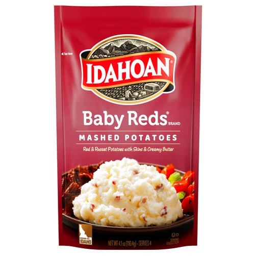 Idahoan, Mashed Potatoes, Baby Reds with Skins and Creamy Butter, 4 oz