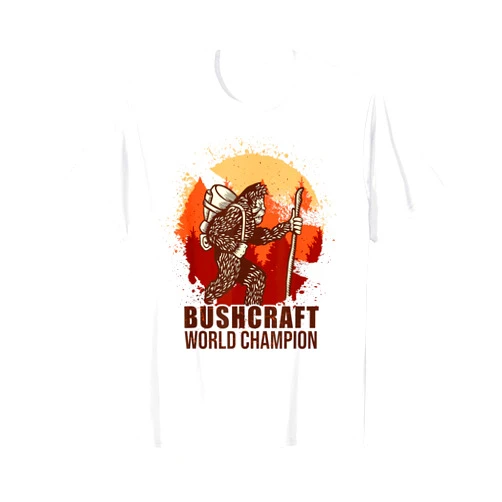 Camping Bushcraft and Survival accessories gifts Bushcrafter Survival Outdoor-Camping Bigfoot-Bushcraft T-Shirt