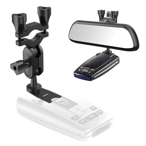 SDSACZMU Car Rear View Mirror Radar Detector Mount,for Escort Passport, Beltronics Vector and Rocky Mountain Phantom-T Radar Detector Rearview Mirror Stem Mount