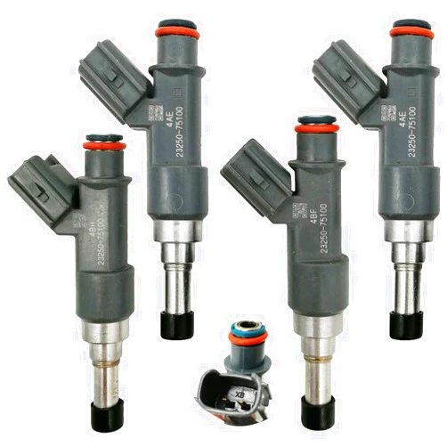 Automotive-leader 4Pcs FJ783 23250-75100 Fuel Injectors 12 Holes Engine Nozzles Compatible for 2005-2016 Toyot-a Tacoma, 2010 Toyot-a 4Runner Hiace 2.7L 23250-79155 2325075100