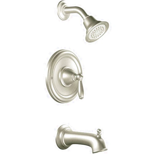 Moen T2153BN Brantford Posi-Temp Pressure Balancing Tub and Shower Trim Kit Valve Required, Brushed Nickel