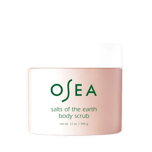 OSEA Salts of the Earth Body Scrub 12 oz - Pink Himalayan Salt Scrub - Gentle Body Exfoliation Skincare - Ideal Spa Gift for Pampering - Clean Beauty & Vegan Body Care