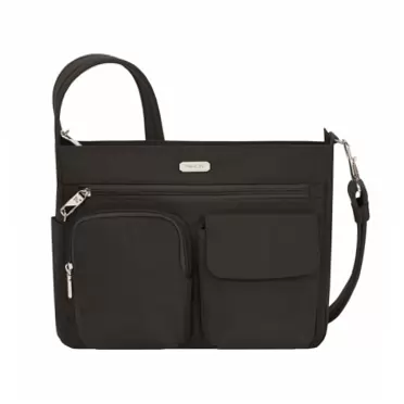 Travelon Patch Crossbody, Black, Patch Crossbody Patch Crossbody Black