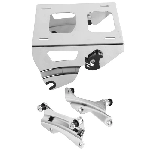 TCMT Chrome Solo Rack w/Docking Hardware Kit Fit for Harley Tour Pack Touring Road King Road Glide Street Glide Electra Glide 2014-2025