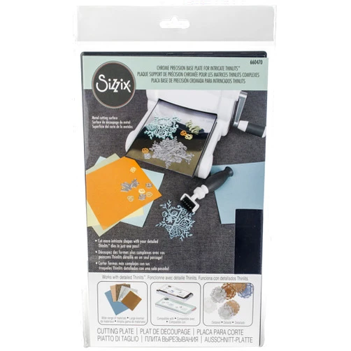 Sizzix Chrome Precision Base Plate for Intricate Thinlits, Multicolor