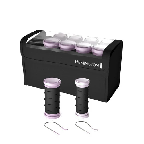 Remington Compact Ceramic Dual Voltage Hot Rollers for Long and Short Hair, Hair Setters, Hair Curlers, 1-1 ¼