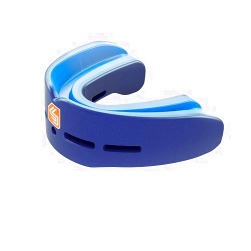 Shock Doctor Nano Double Mouthguard, Protects Upper and Lower Teeth, Youth & Adult sizes available Adult Blue