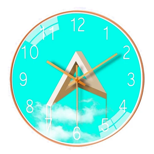 TJWZRKHPM Decoration Wall Clock Modern Creative Silent Clock Mute Quartz Clock Wall Decoration Clock Watch Time Home Living Room Bedroom Fashion(B)