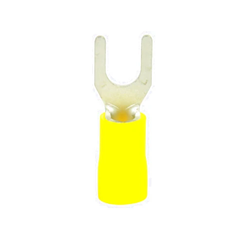 Gardner Bender 10-116 Terminal Spade, 12-10 AWG, Stud Sz 8-10, Yellow (50 pk)