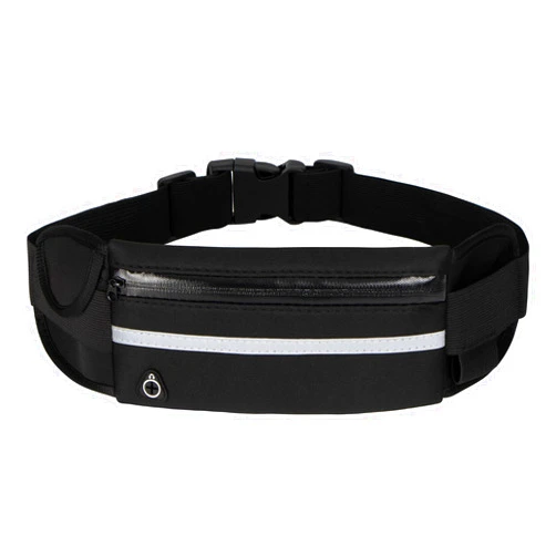 Virgor Running Belt [Waist] [Pack]s,[Workout] Fanny [Pack],Ultra Light Bounce Free [Waist] Pouch Fitness Belt Sport for Women Men,Adjustable Waistband Bag for All Kinds of Phone (Black)