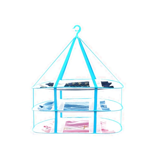JWCBDY Large Size Sweater Hanging Dryer, 3 Tier Folding Drying Rack, Lay Flat to Dry Mesh Clothes Hanger for Sweater, Delicates and Swimsuit(30.3X24.4X30.7 in/1PCS)