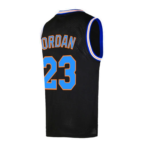 OTHERCRAZY Mens Basketball Jersey #23 Space Movie Jersey White/Black/Blue
