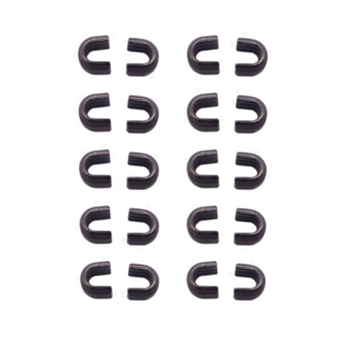 WarmSky KUYLENT 20pcs #5 Metal Zipper Top Stop (Dark Gray Color)