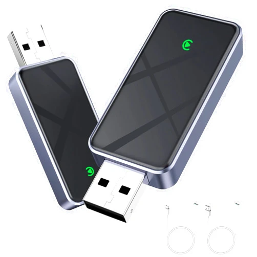 EZLucky Wireless CarPlay Adapter for iPhone, Easy Upgrade from Wired to Wireless, Instant Connectivity, Compact Dongle, Compatible with Cars with Built-in CarPlay (2016+)