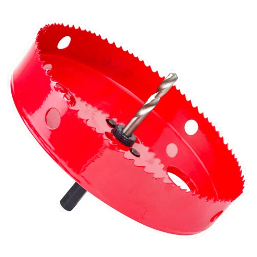 GoSports 6 inch Hole Saw - Heavy-Duty Steel Design - Great for Making Cornhole Boards