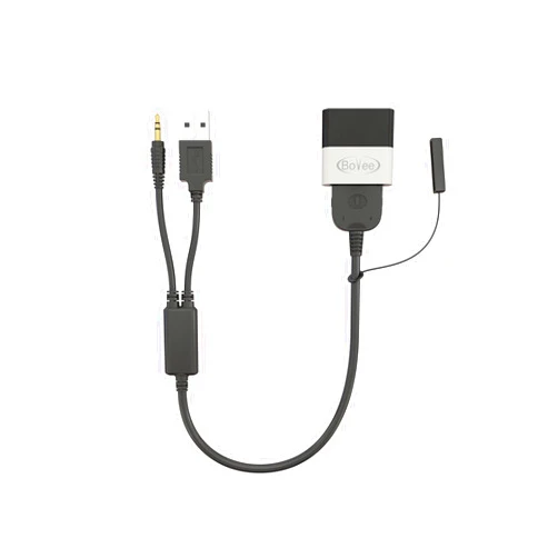 Bovee 1000 with Y USB/AUX iPod Integration Cable for BMW, Mini Cooper Wireless Bluetooth Car Kit for in car iPod Integration