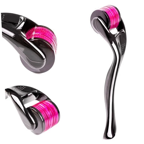 SanDine Silky Skin Microneedle Derma Roller - 540 Micro Needle Skin Care System - Ideal to Keep Your Skin Young and Radiant - Titanium for Silky Smooth and Beautiful Skin - Includes FREE E-Book -By Sandine (0.3mm)