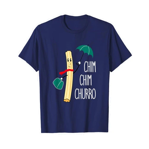 Cheeky Bird Designs [Chim Chim Churro] Funny Churros Theme Park T-Shirt