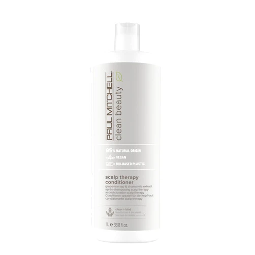 Paul Mitchell Clean Beauty Scalp Therapy Conditioner, Gently Conditions + Cools All Hair Types, Especially Dry, Oily + Sensitive Scalps