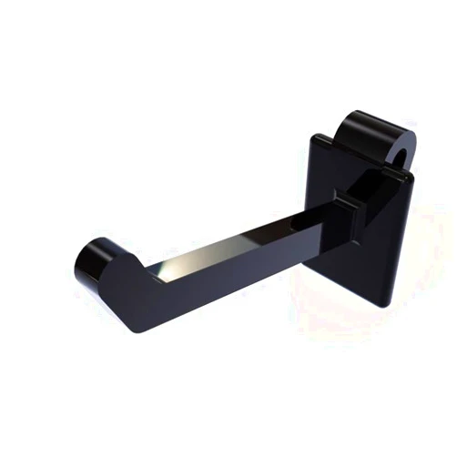 WM Display Group Black Metal Power Wing Panel Hook Peg Hook with Bin Tag Holder 10 Each