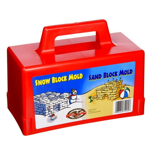 Flexible Flyer Snow Fort Building Block, Sand Castle Mold, Beach Toy Brick Form, 1 Mold (605)