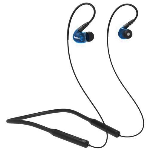 Joysico Wireless Earbuds for Kids Women Small Ears with Ear Hook, 12H Playtime Neckband Bluetooth Headphones w Mic, Cell Phone Headset IPX5 Sweatproof Sport Over Ear Earphones for Running Workout