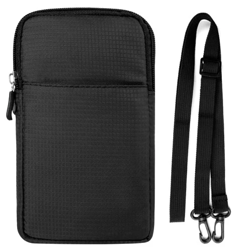 YICHEEY Men Cell Phone Belt Pouch Small Travel Crossbody Purse Phone Bag Compatible for OnePlus 12 11 10T 10 Pro Open/Motorola Edge/Moto G/G Pure Play Stylus/Nokia G310 C110 / Xiaomi 14 Pro (Black)