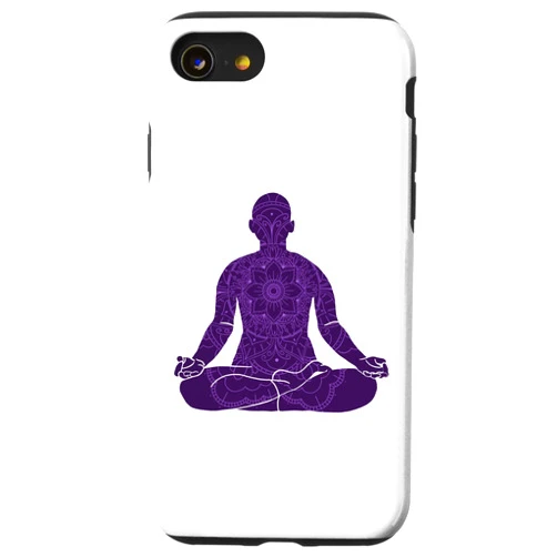 Kundalini Yoga Accessories Gifts for Men Beginners iPhone SE (2020) / 7 / 8 Retro Kundalini Ashtanga Hatha Asanas Yogi Yoga Case