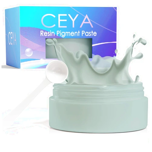 Ceya Light Grey Resin Pigment Paste, 3.5oz/ 100g Epoxy Dye Pigment Opaque Epoxy Resin Tint Higher Concentrated Colorant for Resin Coloring, Crafts Supplies, DIY Tumblers, Cups, Jewelry Making, Paint