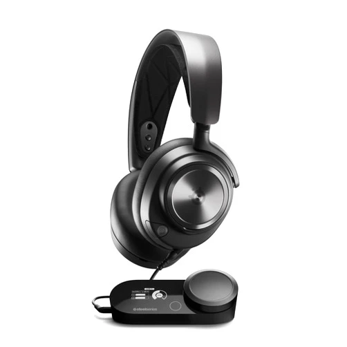 SteelSeries Arctis Nova ProMulti-System Gaming Headset - Premium Hi-Fi Drivers - Hi-Res Audio - 360° Spatial Audio - GameDAC Gen 2 - ESS Sabre Quad-DAC - Stealth Retractable Mic - PC, PS5, PS4, Switch