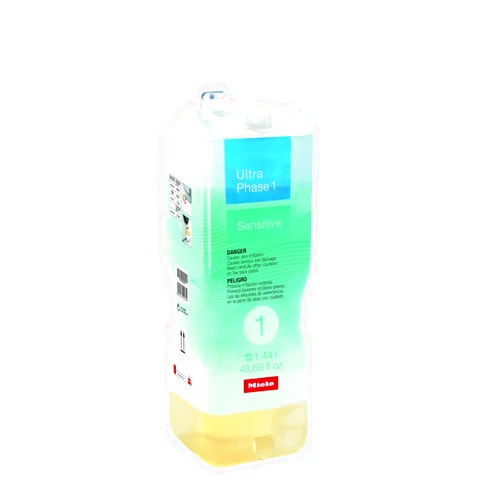 Miele Original UltraPhase 1 Sensitive Detergent, Washing Machine Detergent for Color and White Laundry, Combat Odors for Ultimate Cleanliness, 1.4 L