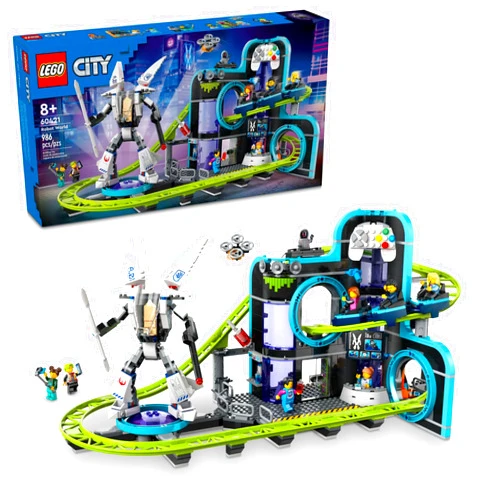 LEGO City Robot World Roller Coaster Building Set - Kids Engineering Toy with Posable Mech Suit for Boys & Girls, Ages 8+ - Gift Ideas for Birthdays - 60421