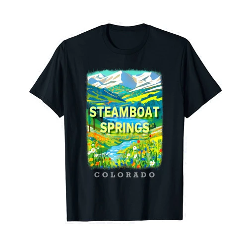 Steamboat Springs Colorado Rocky Mountain Bliss Steamboat Springs Colorado CO Rocky Mountain Bliss SD950 T-Shirt