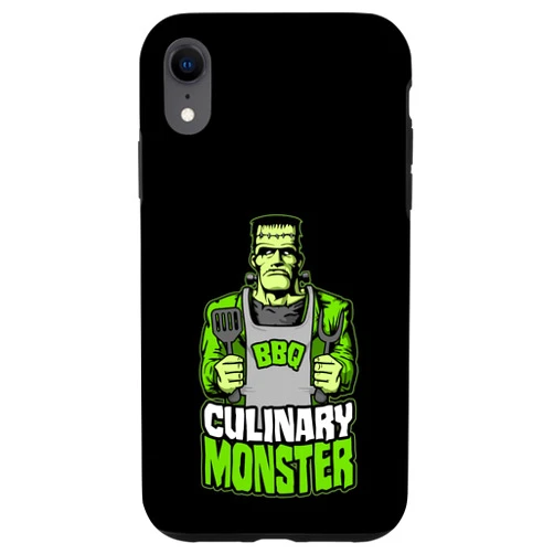 Grandio Design Cook Chef BBQ Grill Cooking Gifts iPhone XR Culinary Monster Frankenstein Barbecue BBQ Grill Cook Chef Case