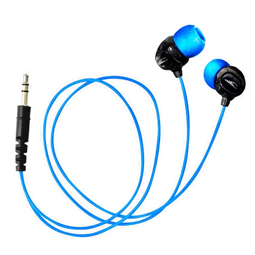 H2O Audio Surge S+ Waterproof Sport Short Cord Headphones for Swimming and Underwater Activities | in-Ear Sweatproof, Dustproof, Water-Resistant Noise Cancelling Earbuds for iPods and MP3 Players