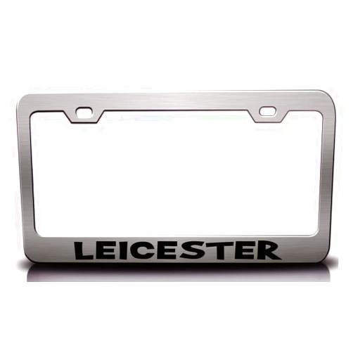 Custom Brother Leicester United Kingdom Cities of The World Metal Car SUV Truck License Plate Frame Ch e19