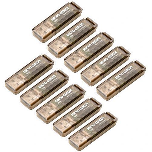 INLAND Micro Center Superspeed 10 Pack 32GB USB 3.0/USB3.1 Gen1 Flash Drive Gum Size Memory Stick Thumb Drive Data Storage Jump Drive, 10X Faster Than USB 2.0 USB Drives (32G 10-Pack)