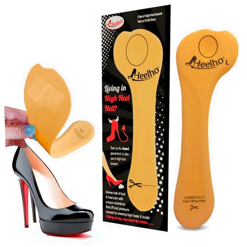 Heelho High Heel Inserts & Pads - Metatarsal Pads Offload Pressure Pain and Ball of Foot Adhesive Shoe Inserts for High Heels and Uncomfortable Shoes - Ball of Foot Cushions for Women (Shoe Insoles)