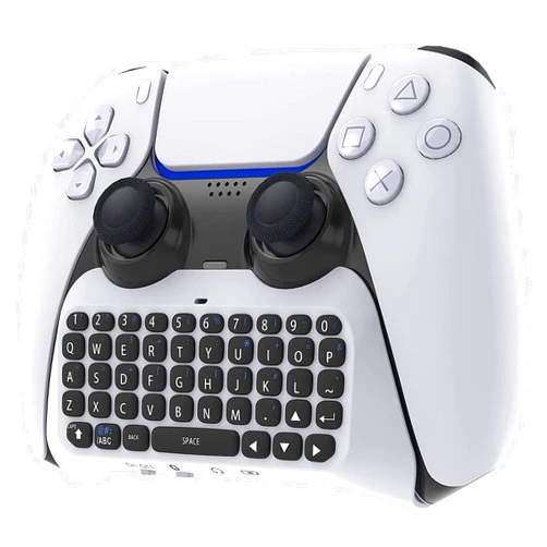 Rzzhgzq Wireless Controller Keyboard for PS5 Wireless Controller Keyboard for PS5 Mini Game Keyboard Built-in Speaker & 3.5MM Audio Jack for Playstation 5