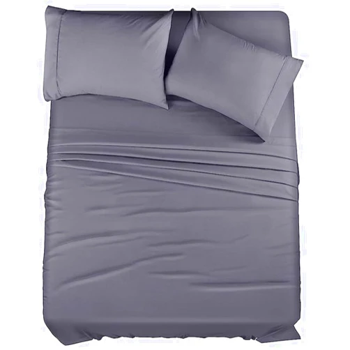 Generic Chic Comfort: Grey Bed Sheets for Style and Slumber, Queen (U.S. Standard), Gray