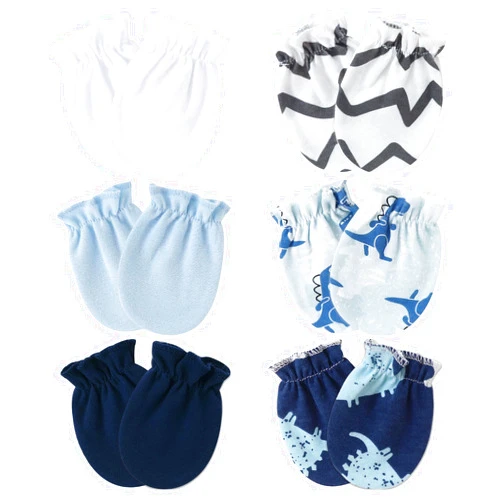 Flagsky Baby Mittens 0-6 Months No Scratch 100% Cotton Gloves for Newborn Boys Girls